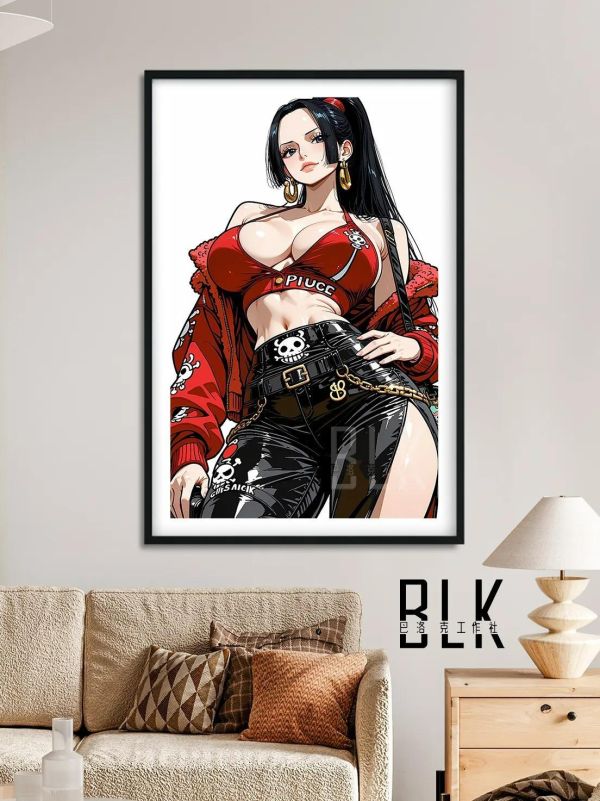 【海外代購】巴洛克 《朋克女帝》海賊王裝飾畫冰箱貼 