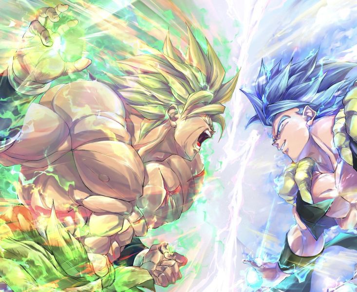 【海外代購】H2 《布羅利vs悟吉塔》七龍珠悟空貝吉塔龍珠超動畫裝飾畫 