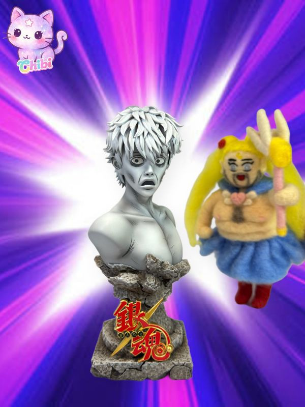 【預定】Chibi 經典表情包 驚嚇銀時胸像 