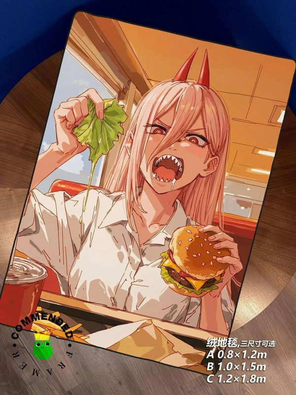 【海外代購】皇呱 《飢餓帕瓦》電鋸人血之惡魔裝飾畫 午睡毯 地毯 