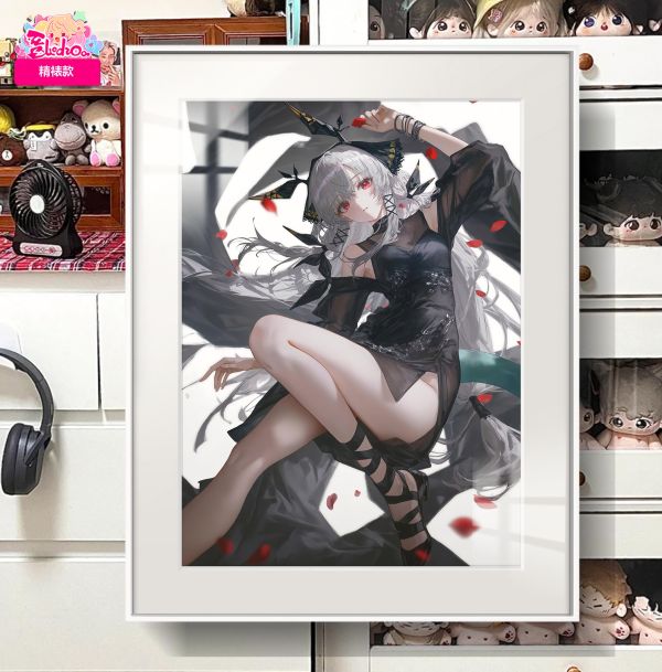 【海外代購】阿喵畫社 明日方舟 溫蒂展館級8k超清精裱畫 午睡毛毯 牆面掛毯 床頭地墊 冰箱貼 