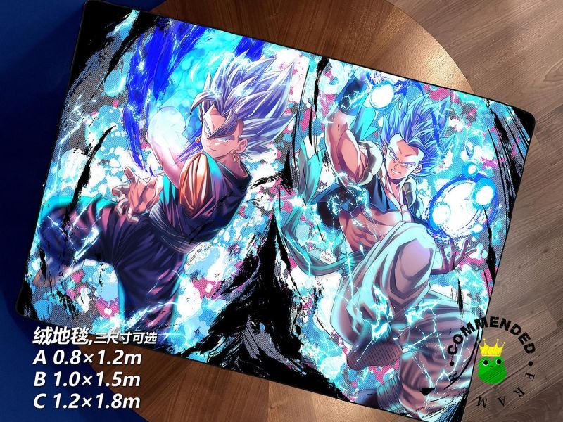 【海外代購】皇呱《究極超強合體戰士》龍珠悟吉塔貝吉特裝飾畫 午睡毯 地毯 