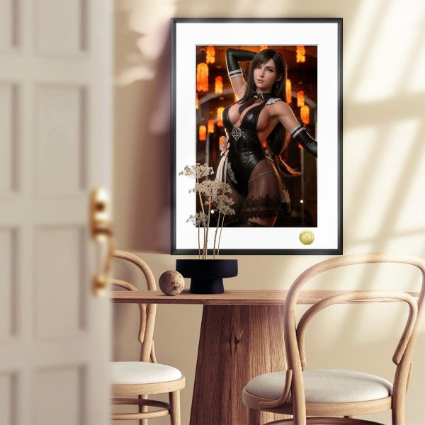 【海外代購】皇呱 《皮裙蒂法》最終幻想VII皮裙蒂法·洛克哈特裝飾畫 午睡毯 地毯 