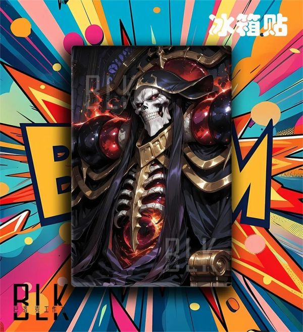 【海外代購】巴洛克 《骨王》Overlord安茲·烏爾·恭骨王裝飾畫冰箱貼 