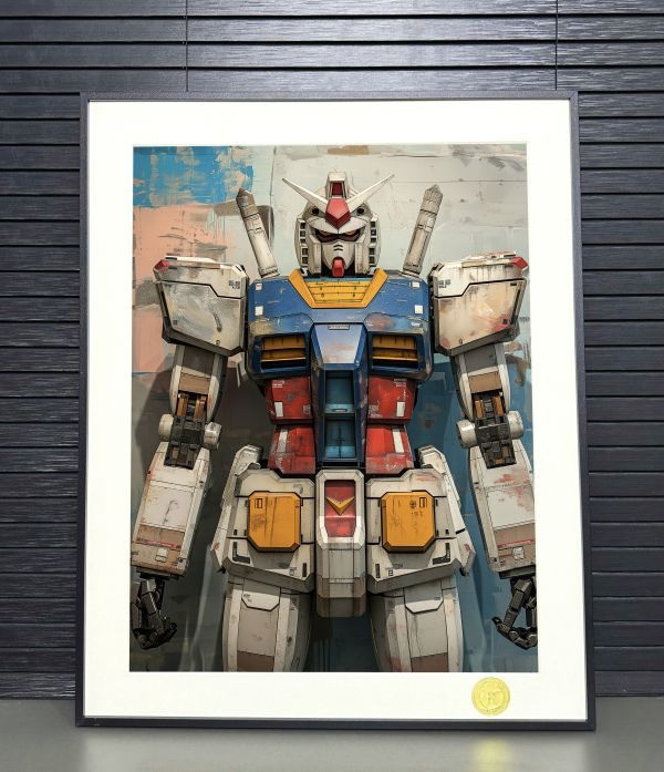 【海外代購】H2 《塗鴉高達》機動戰士高達敢達RX-78裝飾畫 