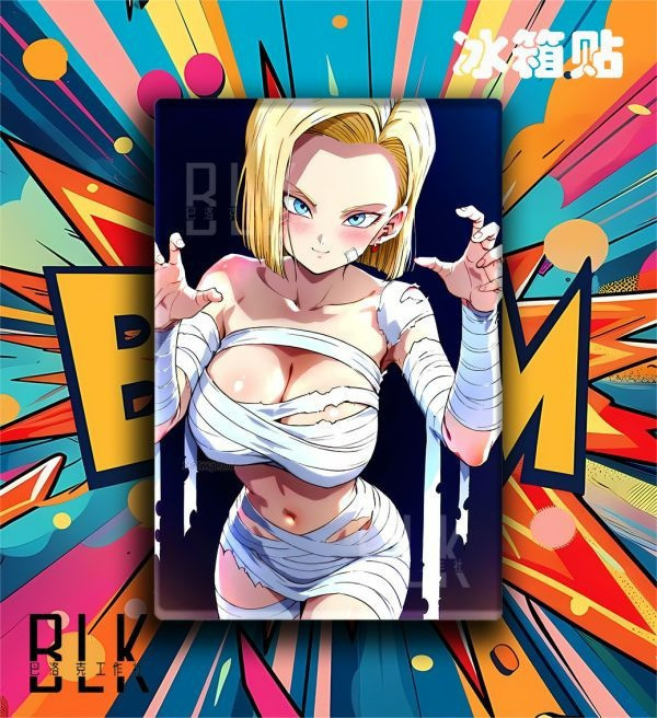 【海外代購】巴洛克 《萬聖節18號》拉姿麗lazuli七龍珠人造人裝飾畫冰箱貼