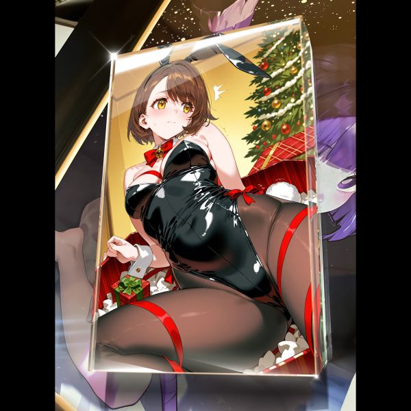 【海外代購】阿喵畫社 第五十彈動漫卡磚聖誕禮物兔女郎寶可夢 加厚紀念收藏磚 