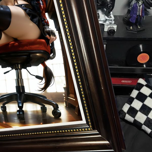 【海外代購】阿喵畫社 酒館蒂法擺台 復古框紀念牆壁桌面擺台 午睡毛毯 