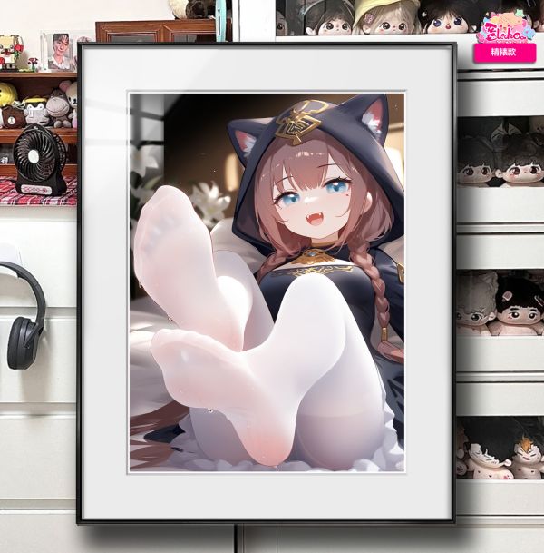 【海外代購】阿喵畫社 五星狙擊 白絲 佩佩 展館級明日方舟12k超清精裱畫 