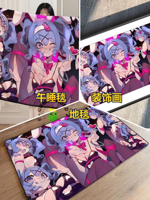 【海外代購】皇呱 《初音未來兔洞第五彈》 初音未來兔子洞兔女郎週邊裝飾畫 午睡毯 地毯 