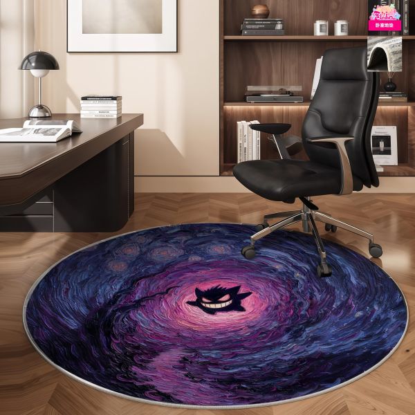 【海外代購】阿喵畫社 寶可夢 梵谷星空耿鬼 耀夜版 新品異形套組裝飾畫 發光滑鼠墊 客廳地墊 臥室地墊 