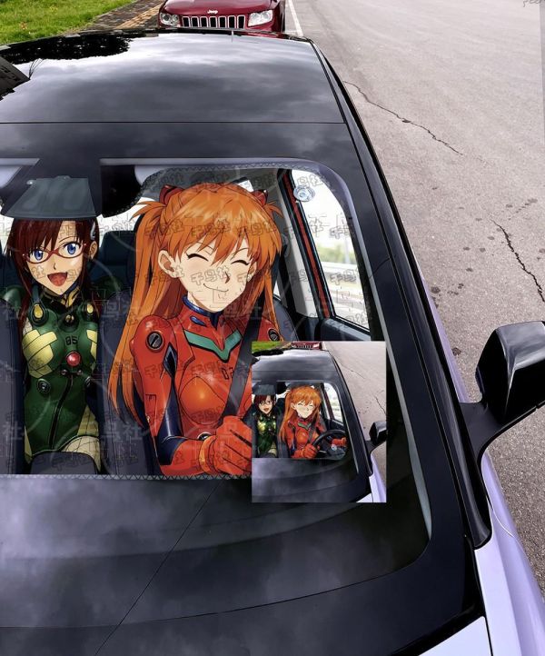 【海外代購】千鳥社 EVA三女主汽車前擋遮陽 新世紀福音戰士 