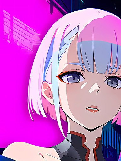 【海外代購】巴洛克 《賽博露西》賽博朋克邊緣行者裝飾畫冰箱貼 