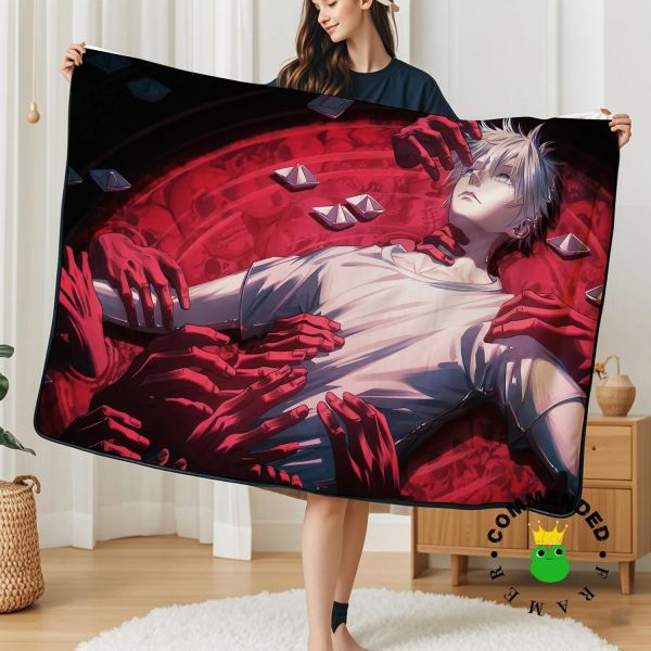 【海外代購】皇呱 《陷入沉淪五條悟》咒術回戰裝飾畫 午睡毯 地毯 