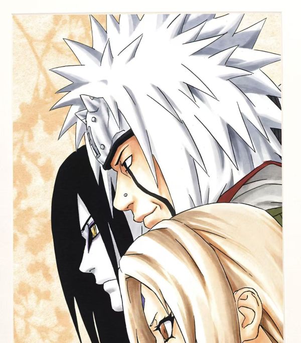 【海外代購】H2 《木葉三忍》火影忍者自來也綱手大蛇丸鳴人佐助動畫裝飾畫 