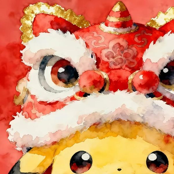 【海外代購】星空 《醒獅皮卡丘》寶可夢裝飾畫 