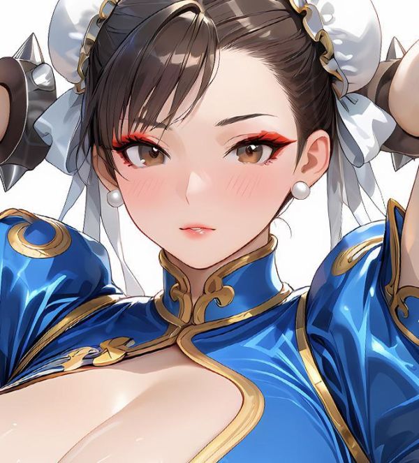 【海外代購】星空 《束腰春麗》不知火舞春麗Mai扇子女餓狼傳說拳皇街頭霸王動漫裝飾畫 