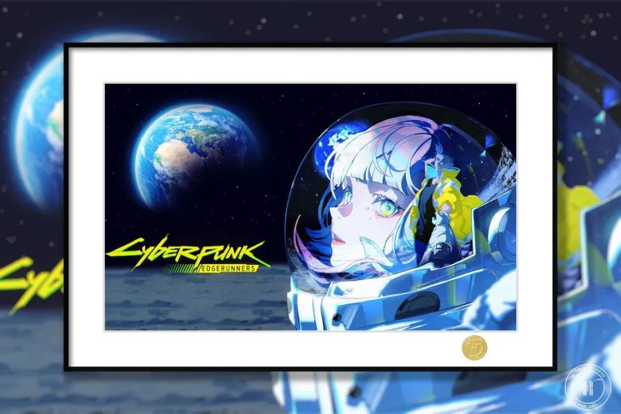 【海外代購】H2 《大衛露西》賽博朋克邊緣行者裝飾畫 