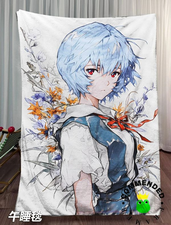 【海外代購】皇呱 《花季少女綾波麗》第一適格者裝飾畫 午睡毯 地毯 