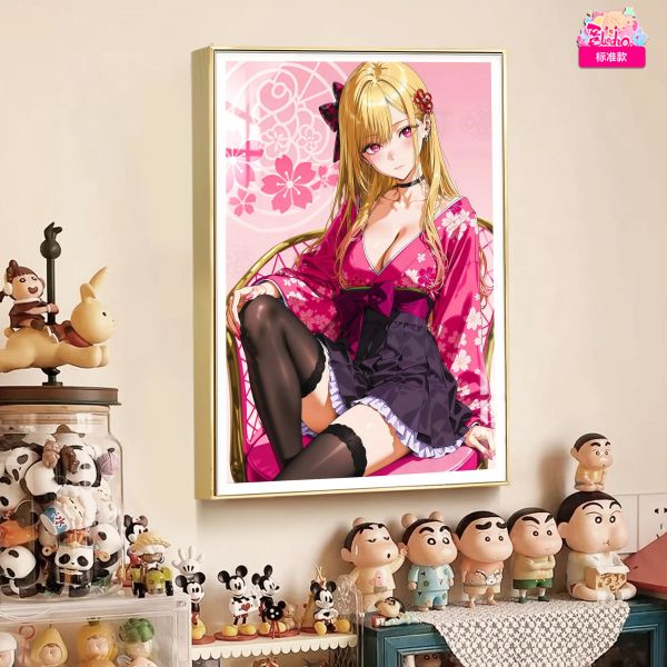 【海外代購】阿喵畫社 初戀 合服喜多川海夢 8k主題高清裝飾畫 午睡毛毯 牆面掛毯 床頭地墊 冰箱貼