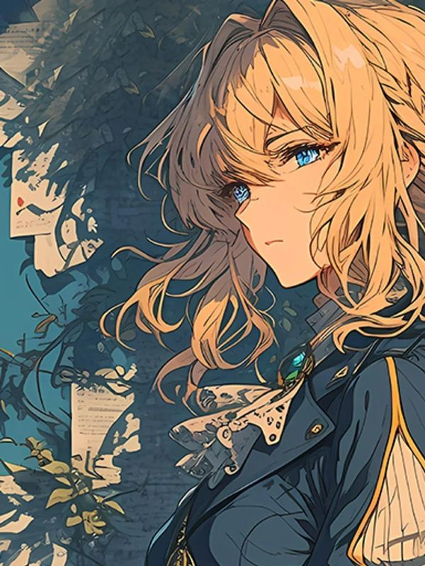 【海外代購】巴洛克《紫羅蘭永恆花園》薇爾莉特伊芙加登裝飾畫冰箱貼 