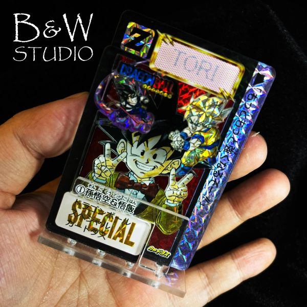【海外代購】黑白畫映 B&W Studio 亞克力鐳射立牌 龍珠鳥山明精選計劃1×2號卡 悟空 DBMPS-001/DBMPS-002 