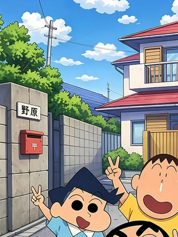 【海外代購】巴洛克 《春日部防衛隊》蠟筆小新裝飾畫冰箱貼 