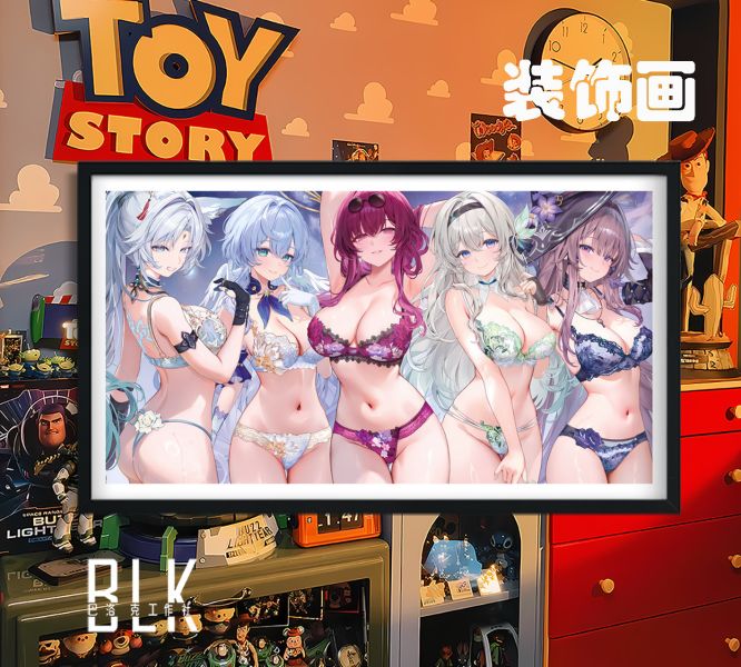 【海外代購】巴洛克 崩鐵女團崩壞：星穹鐵道卡芙卡流螢飛霄遊戲二次元裝飾畫/冰箱貼 