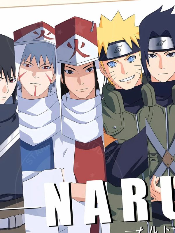 【海外代購】星空 《世代羈絆》火影忍者鳴人宇智波佐助柱間斑裝飾畫 