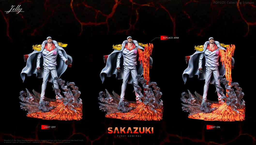 【預定】Jelly 海軍共鳴系列第一彈 海軍元帥赤犬·薩卡斯基 