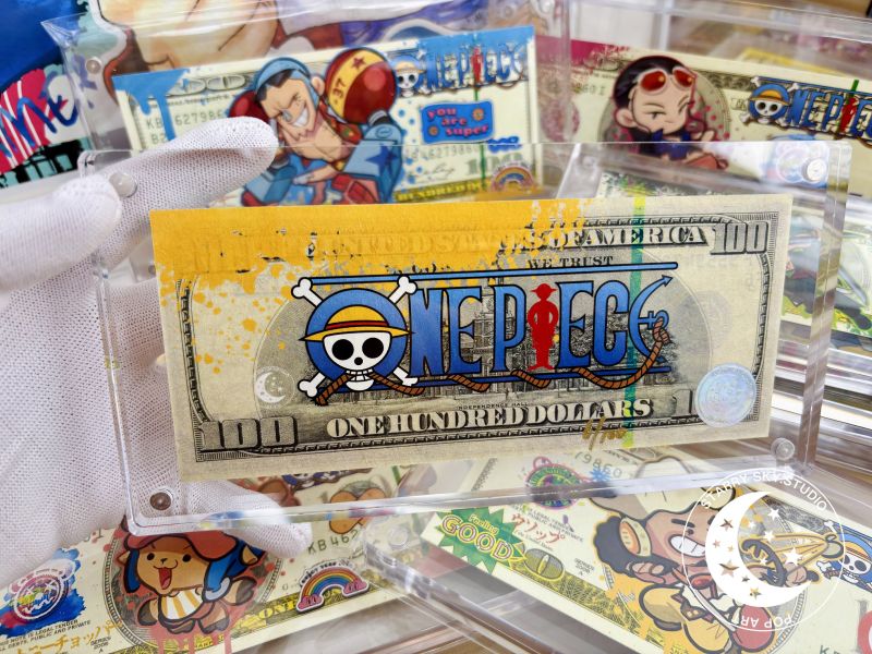 【海外代購】星空 海賊王美金版畫磚 魯夫索隆 喬巴山治娜美羅賓 