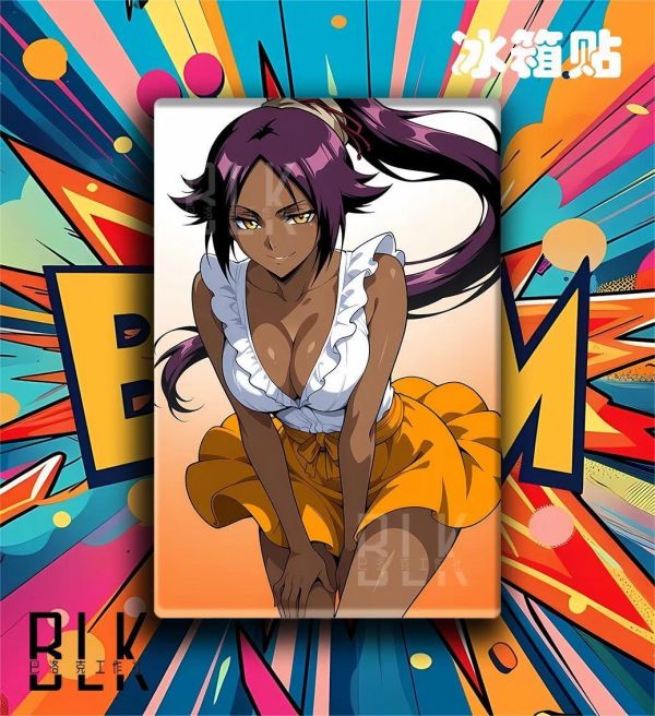 【海外代購】巴洛克  《夜一》瞬神護庭十三隊死神境·界虛十刃裝飾畫冰箱貼 