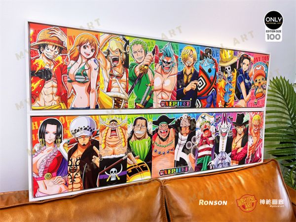 【海外代購】【100*25CM】神秘畫廊 RAINBOW系列05 草帽團 七武海 裝飾畫01 