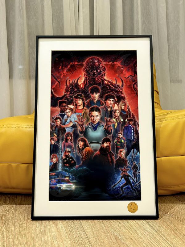 【海外代購】星空 《怪奇物語》Stranger Things喬伊斯·拜爾斯吉姆·霍珀十一動漫裝飾畫 