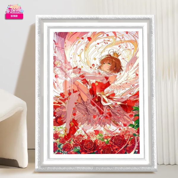 【海外代購】阿喵畫社 花海 魔卡少女櫻 珍珠款館藏級8k精裱畫 牆面掛毯 床頭地墊  冰箱貼 