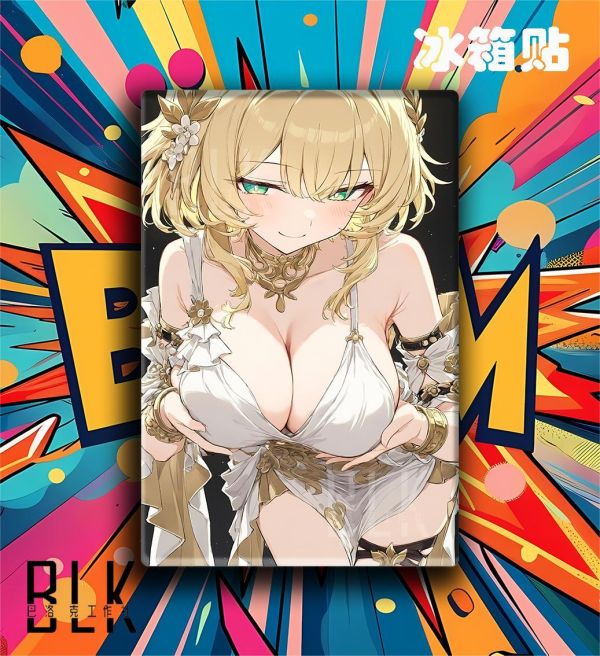 【海外代購】巴洛克 《微笑阿格萊雅》崩壞星穹鐵道Aglaea金織遊戲動畫裝飾畫冰箱貼 