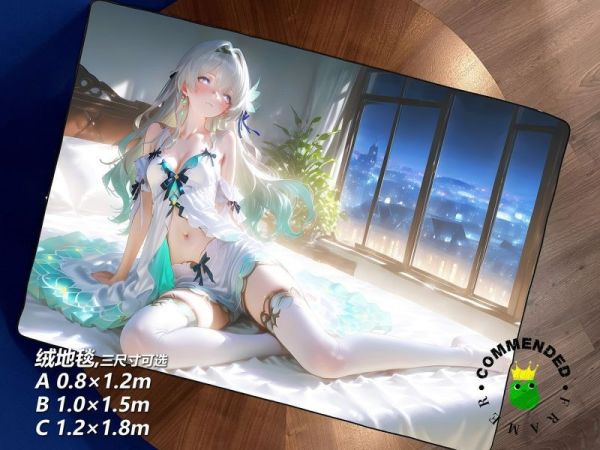 【海外代購】皇呱 《白絲流螢》崩壞：星穹鐵道星核獵手裝飾畫 午睡毯  地毯 