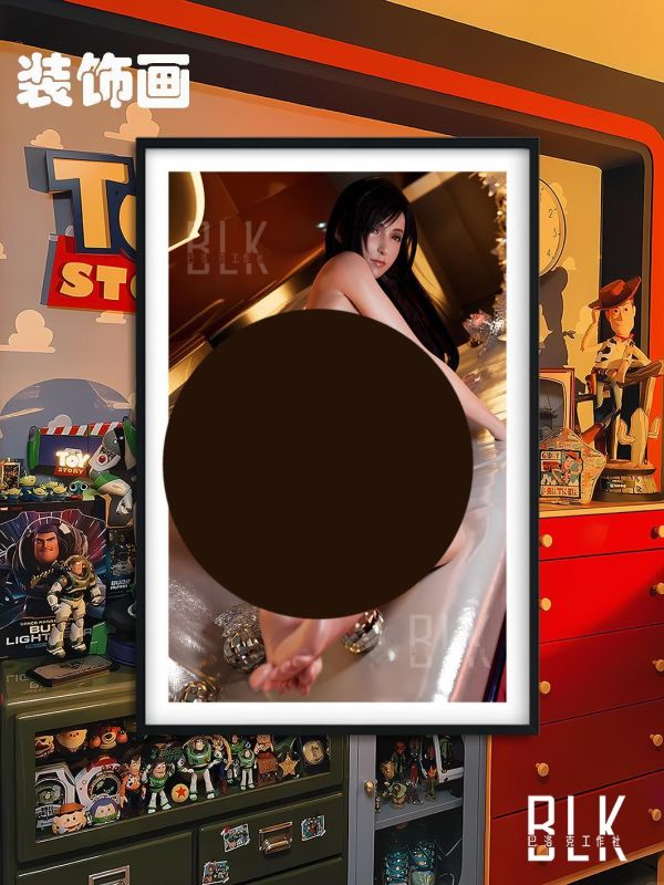 【海外代購】巴洛克 《透衣蒂法》愛麗絲克勞德最終幻想tifa遊戲動漫裝飾畫冰箱貼 