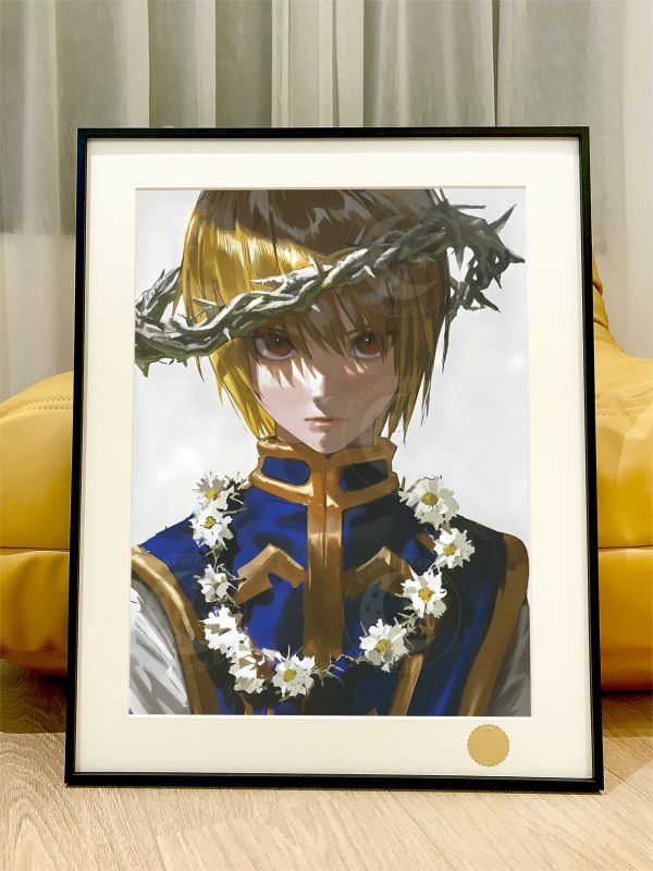 【海外代購】星空《酷拉皮卡》全職獵人Kurapika小傑奇犽HUNTER×HUNTER動漫裝飾畫 