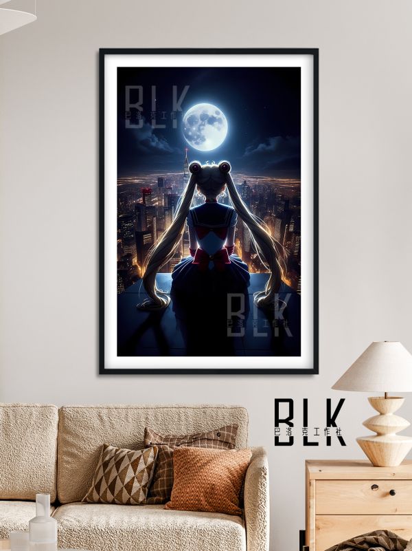 【海外代購】巴洛克 《月亮美少女》Sailor Moon美少女戰士水兵月月野兔倩妮迪公主動漫裝飾畫 