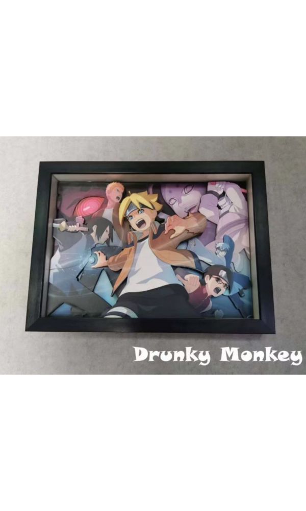 【海外代購】【46*33CM】Drunky Monkey Crew 醉猴組不可燃物 博人傳立體裝飾 