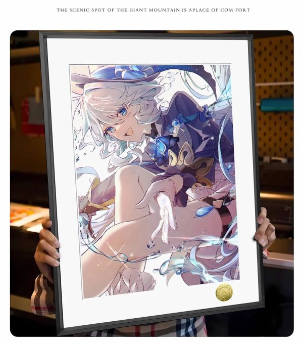 【海外代購】皇呱 《楓丹女王芙寧娜》周邊裝飾畫 