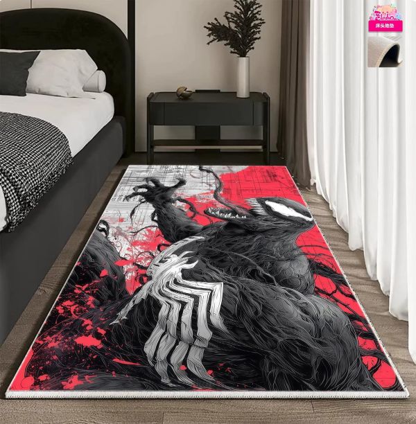 【海外代購】阿喵畫社 紅底共生 猛毒 8k主題高清裝飾畫 床頭地墊 發光滑鼠墊 