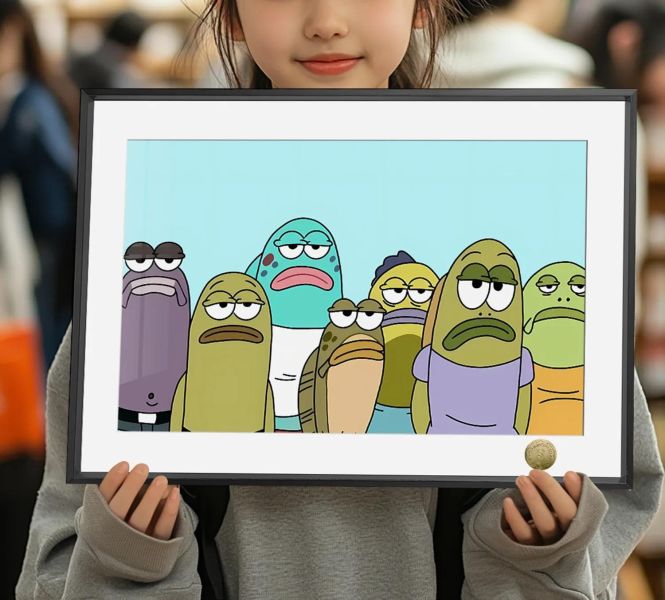 【海外代購】皇呱 《比奇堡居民》海綿寶寶比奇堡居民周邊裝飾畫 午睡毯 地毯 