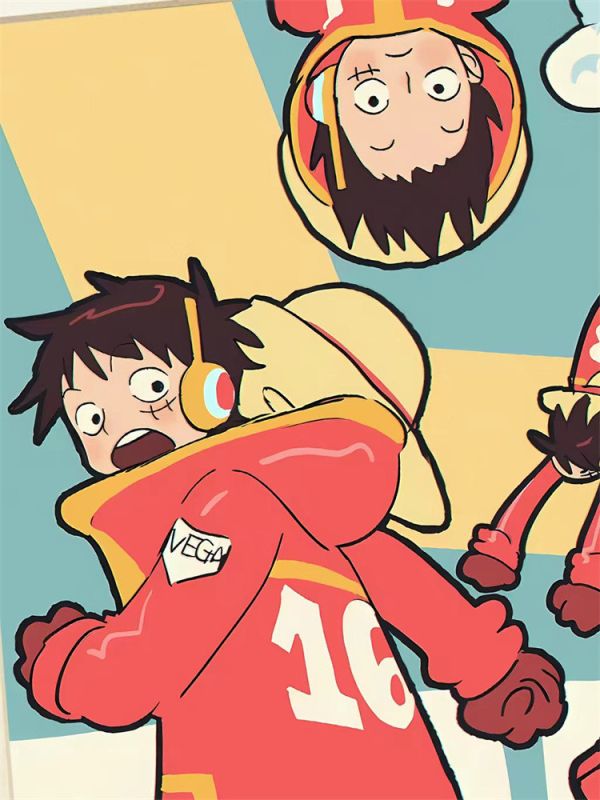 【海外代購】星空 蛋頭島路飛 五檔尼卡 裝飾畫 