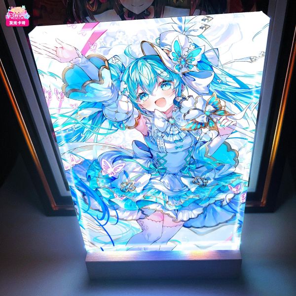 【海外代購】阿喵畫社 歌聲未來 初音臻彩款 展館級8k收藏超清精裱畫 牆面掛毯 床頭地墊 發光卡磚 冰箱貼 