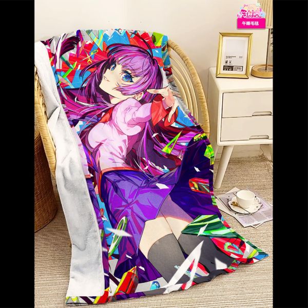 【海外代購】阿喵畫社 綻放 戰場原黑儀 化物語-新品8k高清裝飾畫 午睡毛毯 牆面掛毯 床頭地墊  冰箱貼 