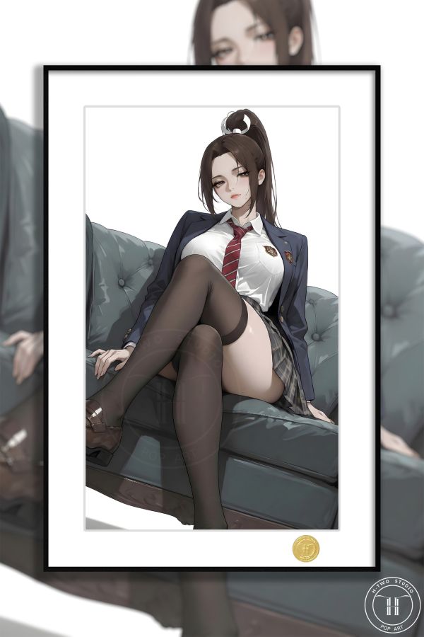 【海外代購】H2工作室《制服不知火舞》街頭霸王拳皇餓狼傳說裝飾畫 