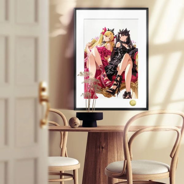 【海外代購】皇呱 《貴族姐妹第二彈》Fate埃列什基伽勒&伊什塔爾裝飾畫 午睡毯  地毯 