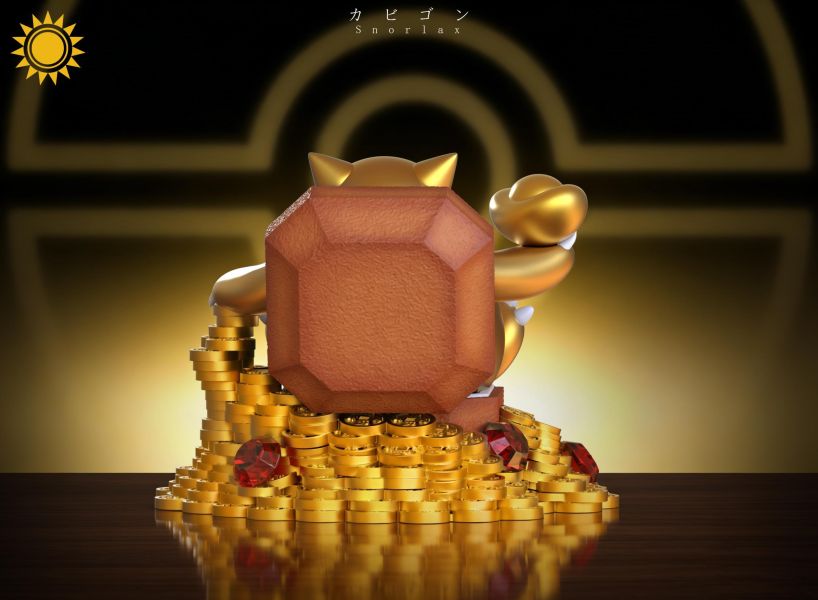 【預定】太陽模玩 富豪招財進寶卡比獸 